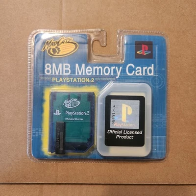 Mad Catz 8MB Memory Card For PlayStation 2 PS2 MagicGate Official Licensed New - Image 1 of 2