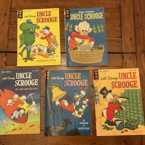 VINTAGE LOT of 6 Gold Key Walt Disneys Onkel Dagobert Comics 1963 1964 - Bild 1 von 11