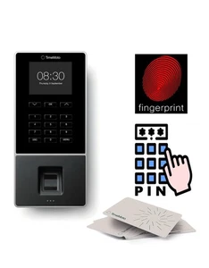 TimeMoto TM–626 Employee Time Clock Fingerprint/RFID Badge /PIN Up to 200 Users - Picture 1 of 4