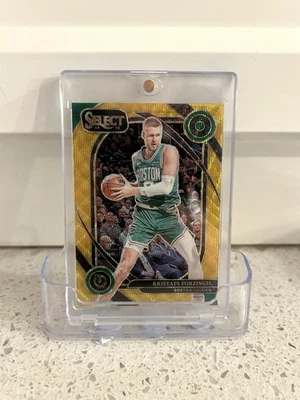 2024-25 Panini Select Kristaps Porzingis Gold Wave Prizm Courtside 06/10 Celtics - image 1 of 3