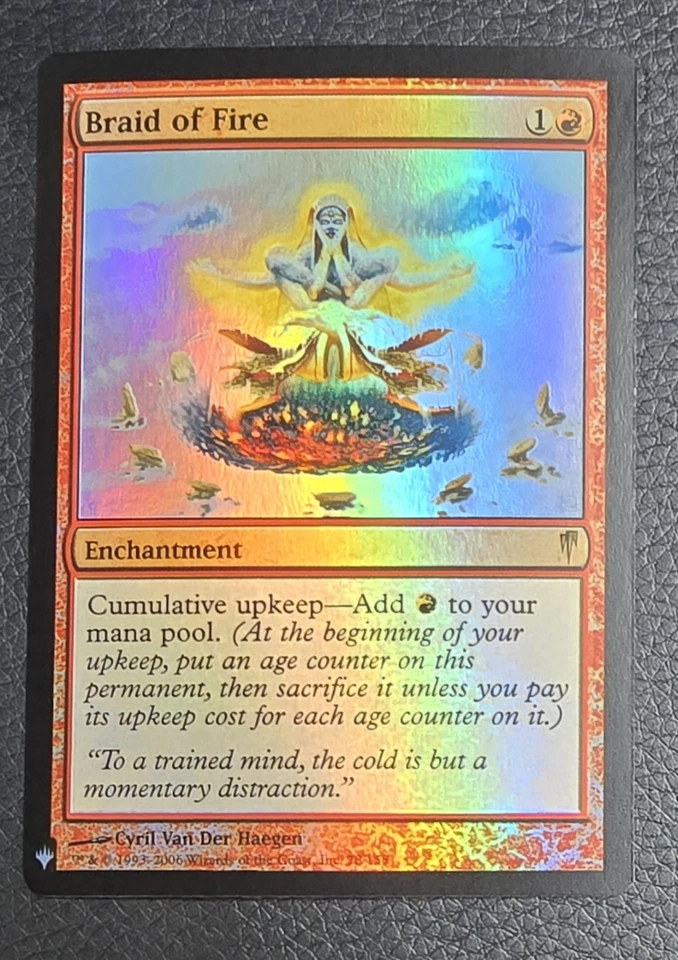 Braid of Fire The List Reprints Foil MTG NM Magic Card Coldsnap - Image 1 of 2