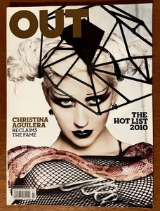 OUT Magazine Jun 2010 LGBTQ+ Fashion CHRISTINA AGUILERA John Waters Dustin Lance - Bild 1 von 9
