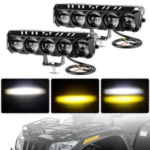 2X 6"in LED Work Light Bar Spot Offroad Fog Lamp Yellow White ATV SUV Motorcycle - Bild 1 von 8