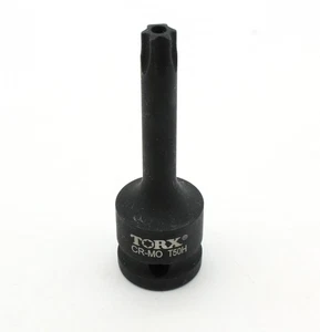 TMAX manipulationssicher T-50 3" Torx Star 6 Punkt schwarz Schlagschrauber Bit Steckschlüssel Autoreparatur - Bild 1 von 4
