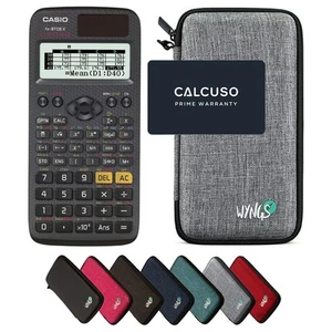 Casio fx-87DE X ClassWiz inkl. WYNGS Schutztasche Hellgrau - Wissenschaftlicher - Bild 1 von 6