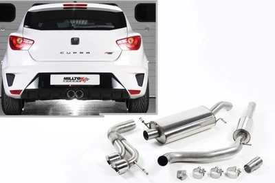 Milltek Sportauspuffanlage Seat Ibiza Cupra 6J Bj. 2009-2015 Endrohr 2x80mm rund - Bild 1 von 4