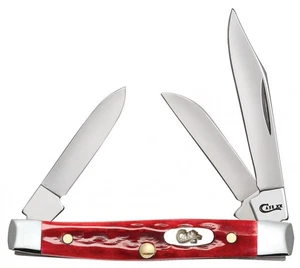 Case xx Small Stockman Knife Pocket Worn Jigged Old Red Bone 10305 - Picture 1 of 1