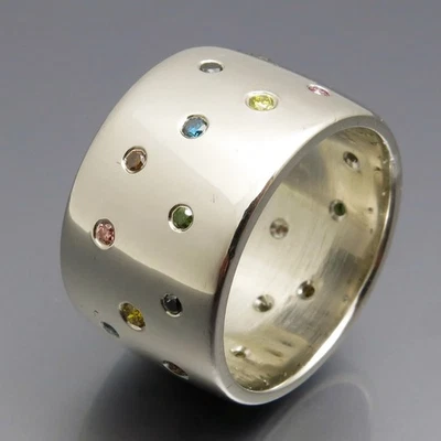 REIF-DESIGN - SCHICKER BREITER DIAMANT STERNENHIMMEL - AUS EIGENER GOLDSCHMIEDE - Bild 1 von 4