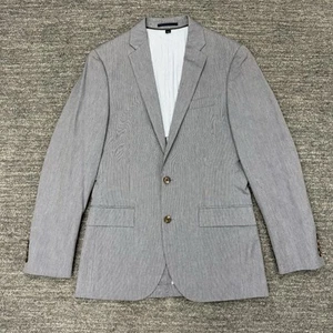 J. Crew Ludlow Blazer Mens 36R Gray Stripe Subalpino Fabric Cotton Jacket Preppy - Picture 1 of 14
