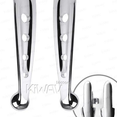 KiWAV chrome hand control lever kit 4-hole fits 2008 Harley Road King FLHR - Imagem 1 de 4