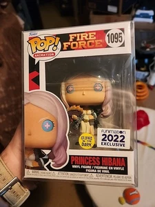 Funko Pop! Vinilo: Fire Force - Princesa Hibana GITD Funimation 1095 Pop Shield - Imagen 1 de 3