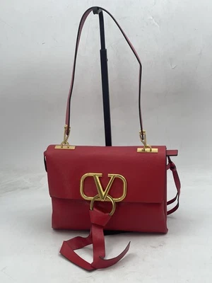 Valentino V-Ring Small Shoulder Bag Rouge Red SW2B0E03NKL - Image 1 of 4