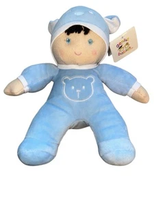 Peluche pupazzo Genius Babies blu 10" My First So Soft Boy lavabile nuovo con etichette - Foto 1 di 6