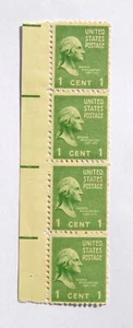 1938 George Washington 1 Cent USA Briefmarke 10 4er Block  - Bild 1 von 2