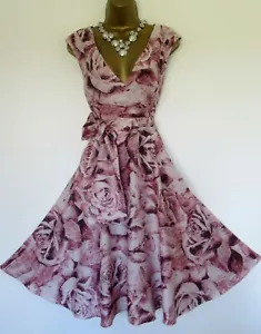 Phase Eight Womens Dress Midi UK 14 EU 42 US 10 Party Evening Cocktail Flare - Picture 1 of 8