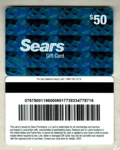 SEARS Blue Holographic Prisms ( 2004 ) Gift Card ( $0 - NO VALUE ) RARE V3 - Picture 1 of 1
