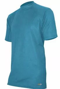POLARMAX USA Performance XTRdry Cotton Mens T Tee Shirt Short Sleeve Blue Small - Picture 1 of 1