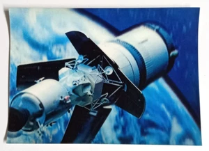 Apollo Lunar Module Lenticular 3D Postcard Space Toppan Japan UNP - Picture 1 of 2