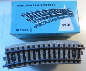 10 X Märklin H0 5201 Curved Track 1/2 5200 Flawless In Original Packaging - Picture 1 of 1
