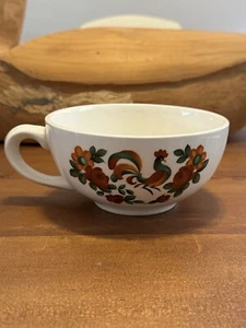 Vintage Keramik McCoy Schale mit Hahn und Blumenmuster - Bild 1 von 15