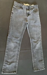 LEVI'S 511 Slim Jeans Youth 14 Regular 27x27 Black Denim Pants Red Tab Boys - Picture 1 of 11