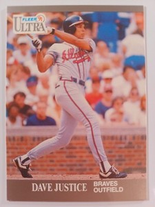 1991 Fleer Ultra Baseball #7 Dave Justice