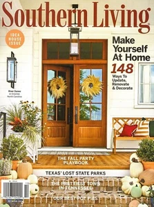 SOUTHERN LIVING MAG. OCT 2022 IDEA HOUSE ISSUE MAKE YOURSELF AT HOME FREE SHIP - Picture 1 of 1