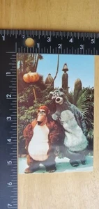 Walt Disney World Postcard Bare Necessities Baloo King Louie Adventureland - Picture 1 of 3