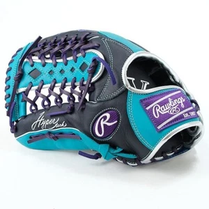 Rawlings Baseball Glove Hyper Tech Color Sync Outfielder 12.75 LHT Navy Green JP - Picture 1 of 9