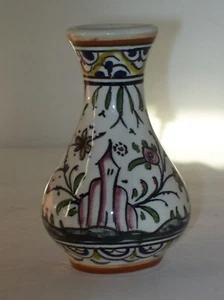 CERAMIC PORTUGESE SMALL VASE 4 INCHES - Picture 1 of 4