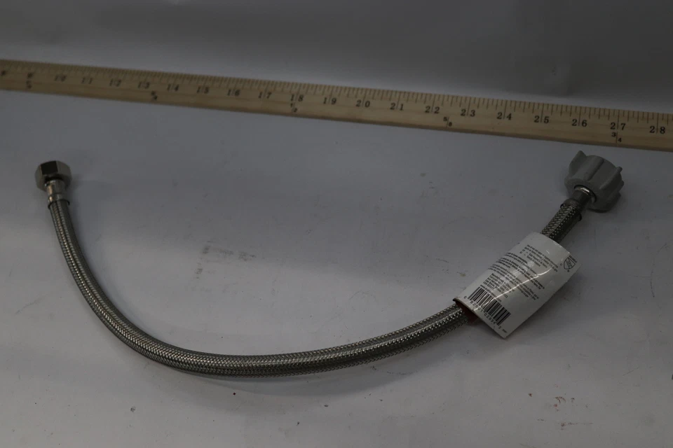 Туалетный соединитель Ace плетеный из нержавеющей стали 1/2 дюйма FIP X 7/8 дюйма BC X 20 дюймов длина 4060505  - Изображение 1 из 1