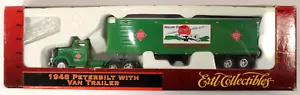 ertl 1948 Peterbilt w/ Van Trailer RAILWAY EXPRESS AGENCY Ho 1/87 Die Cast H7 - Picture 1 of 8