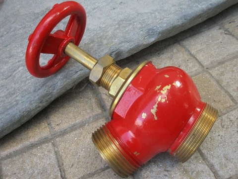 Vintage Unused Old Stock Brass Tap Fire Hydrant Interrupt Security 1,5" Stand Cover