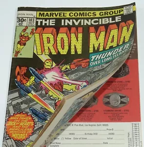 Iron Man #103 FN Mark Jewelers Variant 1977 Marvel Comics - Picture 1 of 3