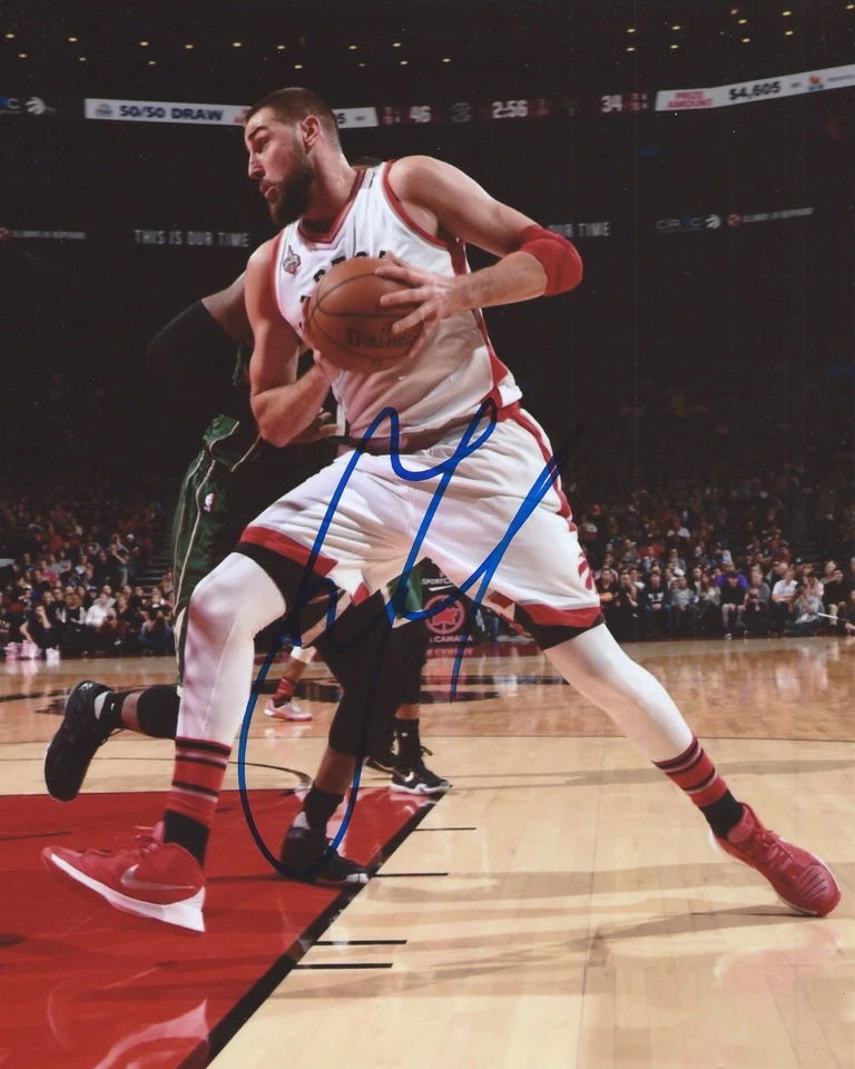 Jonas Valanciunas Signed 8x10 Photo Toronto Raptors Autographed COA - Image 1 of 1