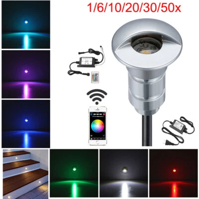 10-50x 26mm WIFI Controller RGB LED Deck Lights Kit IP67 LED Deck Lights Garden - Image 1 of 4
