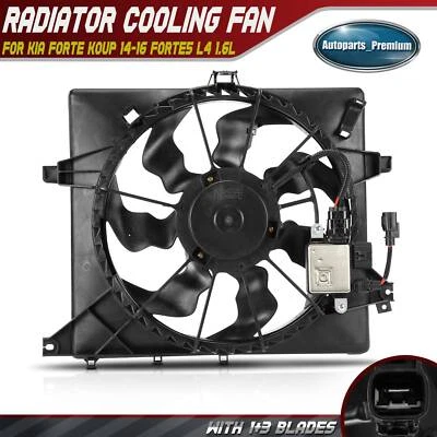 Conjunto de ventilador de radiador y condensador individual para Kia Forte Koup 14-16 Forte5 L4 1,6 L Foto 1 de 4