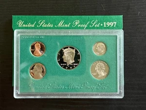 1997-S Proof USA Coin Set w/Envelope & COA - 1c, 5c, 10c, 25c, 50c - ME1431 - Picture 1 of 4