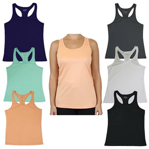Women's Quick Dry Tagless Sport Racerback Tank Tops 3 PACK (S-3XL) NEW FREE SHIP - Picture 1 of 26