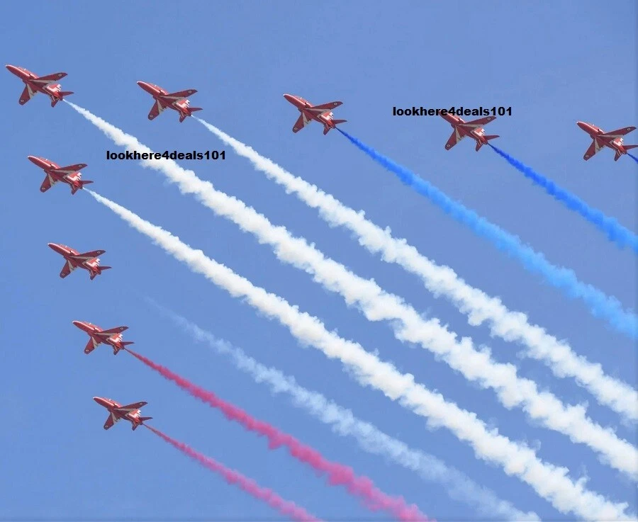 QUEEN ELIZABETH Photo 4x6 Platinum Jubilee Trooping the Colour Flyover 96th BD - Image 1 of 1