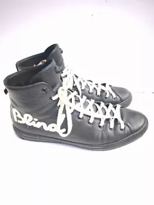 Zapatillas altas GUCCI de cuero negras ciegas para amor talla 8,5 - Imagen 1 de 11