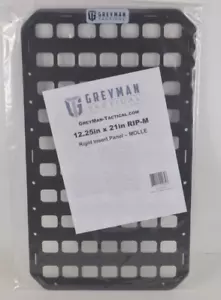 Grey Man Tactical RMP Rigid MOLLE Panel 12,25 x 21 für Auto LKW Sitzlehne NEU - Bild 1 von 6