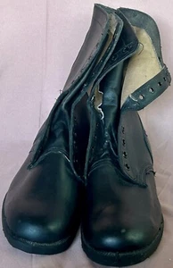 Vintage Ro-Search Size 9 1/2 Black Military Boots - Picture 1 of 10