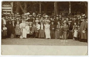 Ak Bad Elster gr Gesellschaft Buchhandel Leihbibliothek Adolf Schaller Foto 1906 - Picture 1 of 2