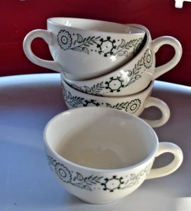 4 ~ Scio Pottery "Provincial Rooster Weathervane" Tea Cup VTG 1950s Donna Coupe - Picture 1 of 7