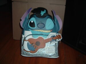 LOUNGEFLY DISNEY STITCH ELVIS GUITAR MINI BACKPACK~ WITH TAGS~ NEW~ EXCLUSIVE~