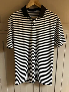 Nike Victory Stripe Dri Fit Herren Golf Polo | Schwarz/Weiß | Medium | - Bild 1 von 5