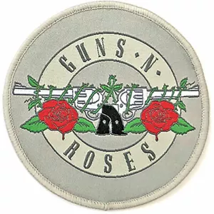 GUNS 'N ROSES CLASSIC SILVER LOGO WOVEN SEW ON PATCH OFFICIALLY LICENSED - Bild 1 von 3