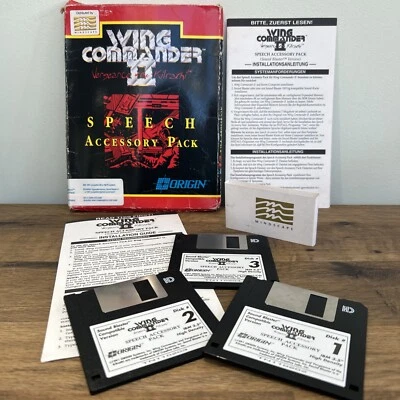 Wing Commander II Kilrathi Speech Pack by Origin 1991  IBM PC Floppy Discs BOXED - Image 1 of 4
