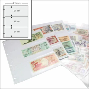 50-SAFE-Banknotenhüllen-5483-XL-A4-Klarsichthüllen-3-Fächer-215x97mm - Picture 1 of 6